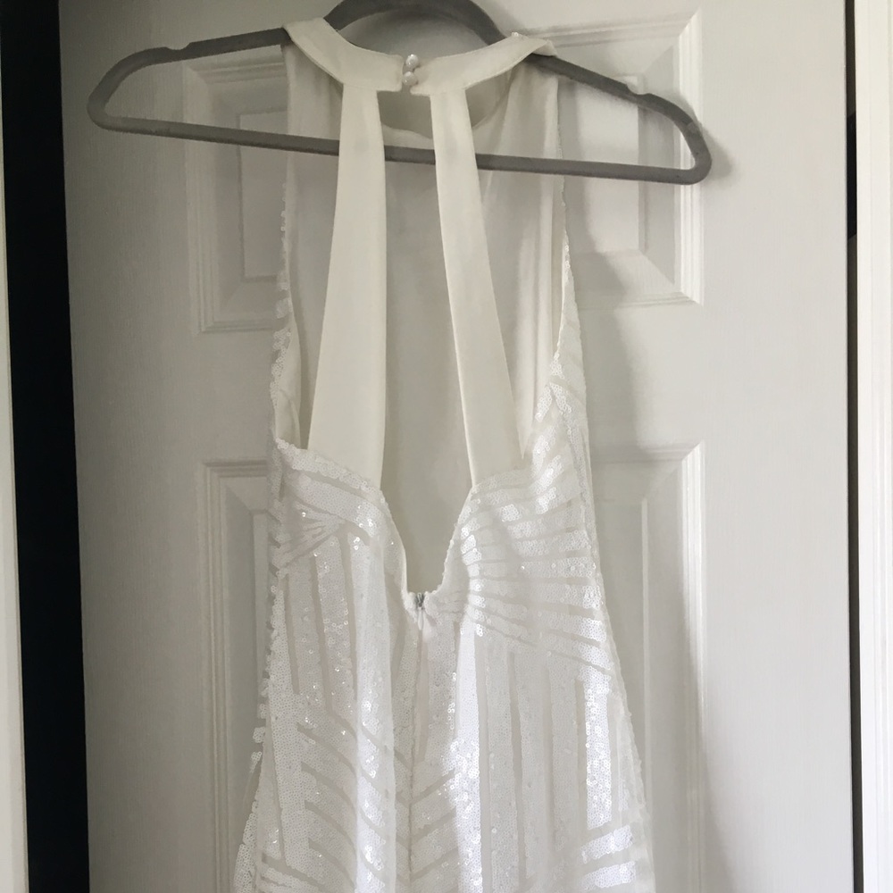Sequin white dress